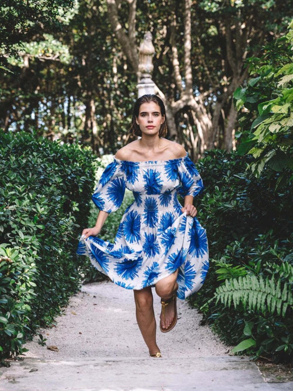 Cara Cara | Mimi Dress in Starburst Blue